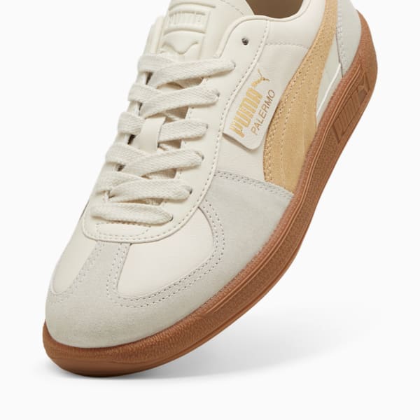Palermo Leather Sneakers Unisex, Alpine Snow-Desert Dust-Gum, large-ZAF