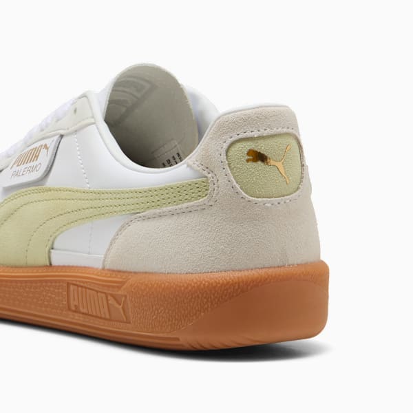 Palermo Leather Sneakers Unisex, PUMA White-Vapor Gray-Pistachio Green, large-ZAF