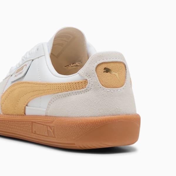 Tenis casuales de piel Palermo, PUMA White-Almost Apricot, large-MEX