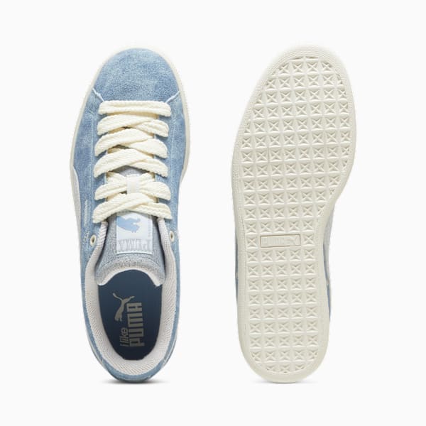 Suede Basketball Nostalgia Sneakers, Dewdrop-Frosted Ivory, large-MEX