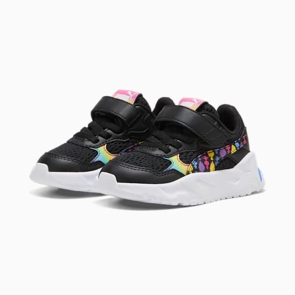 PUMA x TROLLS Trinity Toddlers' Sneakers, PUMA Black-PUMA Green-Ultraviolet-Blue Skies, large-ZAF