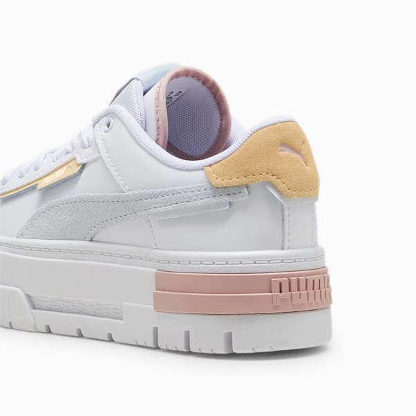 Mayze Crashed Youth Sneakers, PUMA White-Dewdrop, large-ZAF