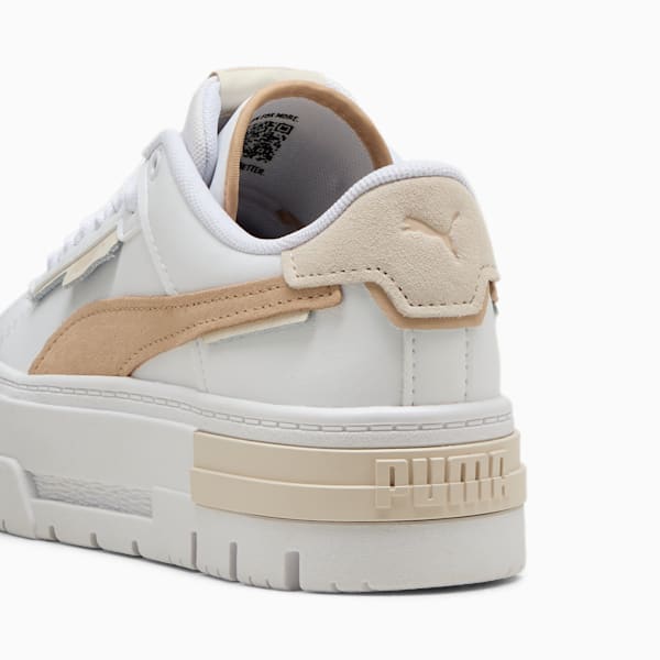 Mayze Crashed Youth Sneakers, PUMA White-Light Sand, large-ZAF