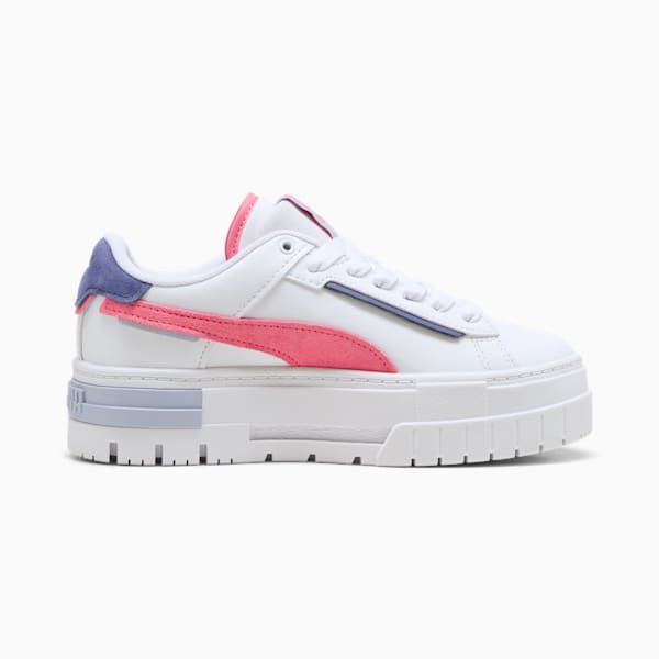 Mayze Crashed Youth Sneakers, PUMA White-Magic Rose, large-ZAF