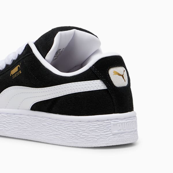 Suede XL Youth Sneakers, PUMA Black-PUMA White, large-MEX