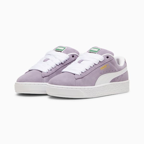 Tenis juvenil Suede XL, Pale Plum-PUMA White, large-MEX