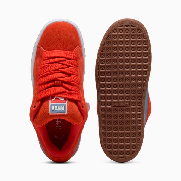 Suede XL Youth Sneakers, Fierce Red-Cool Blue, large-ZAF