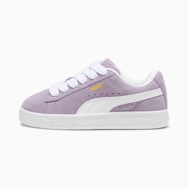 Tenis Suede XL para niños, Pale Plum-PUMA White, large-MEX