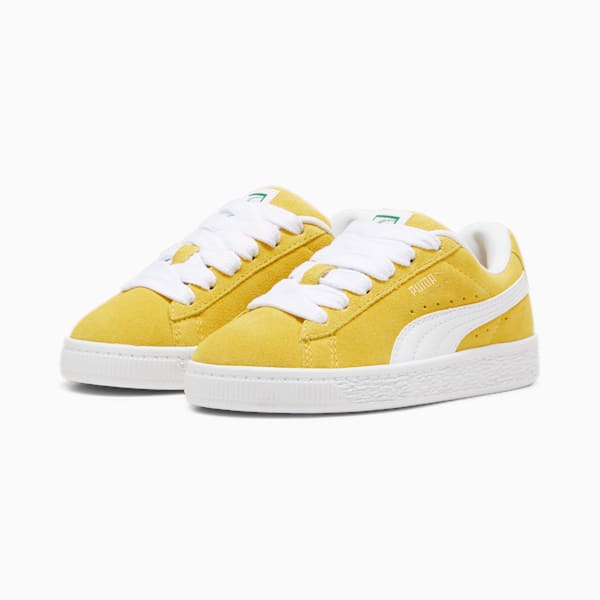 Suede XL Kids' Sneakers, Fresh Pear-PUMA White, large-MEX