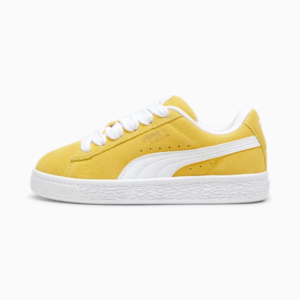Suede XL Kids' Sneakers, Fresh Pear-PUMA White, large-MEX