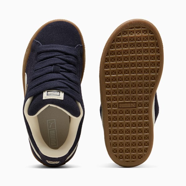 Zapatillas Suede XL para niños, New Navy-Frosted Ivory, large-ARG