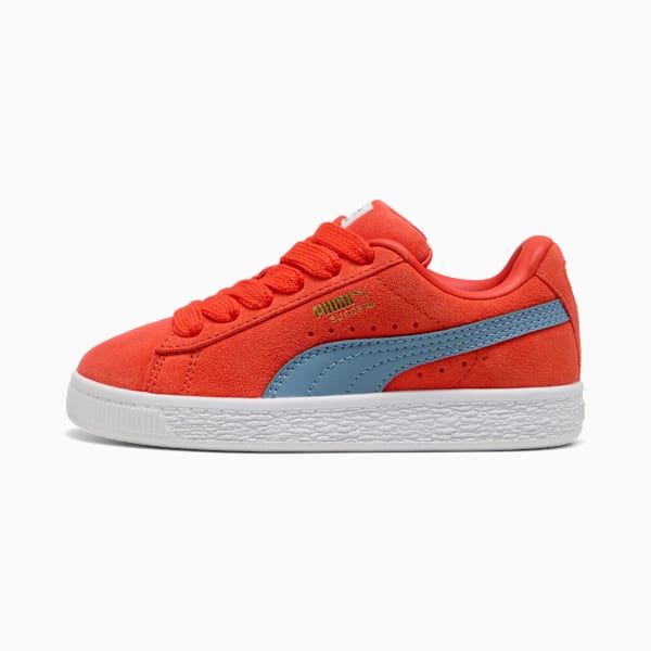 Suede XL Kids' Sneakers, Fierce Red-Cool Blue, large-ZAF