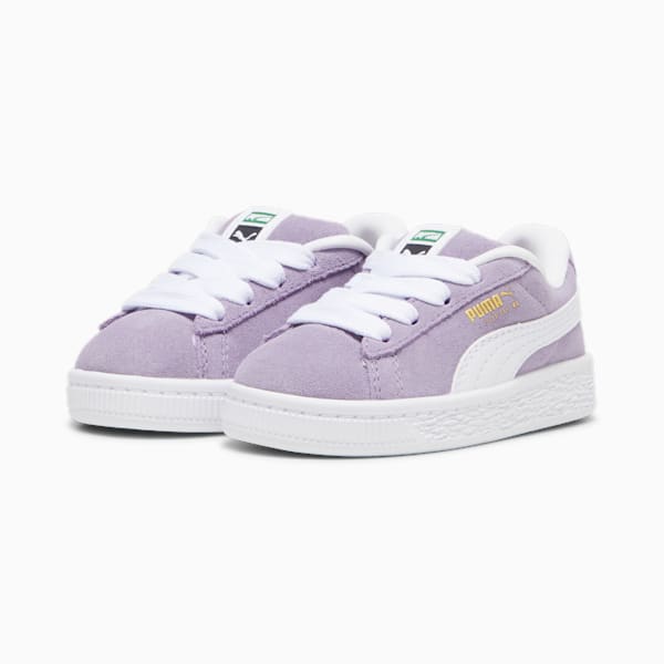 Tenis Suede XL para bebés, Pale Plum-PUMA White, large-MEX