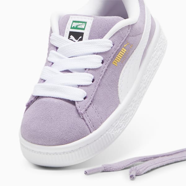 Tenis Suede XL para bebés, Pale Plum-PUMA White, large-MEX