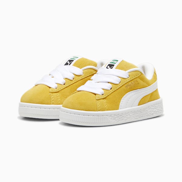 Tenis Suede XL para bebés, Fresh Pear-PUMA White, large-MEX