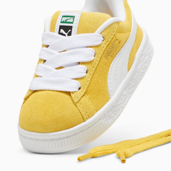 Tenis Suede XL para bebés, Fresh Pear-PUMA White, large-MEX