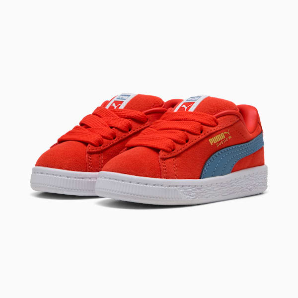 Suede XL Toddlers' Sneakers, Fierce Red-Cool Blue, large-ZAF
