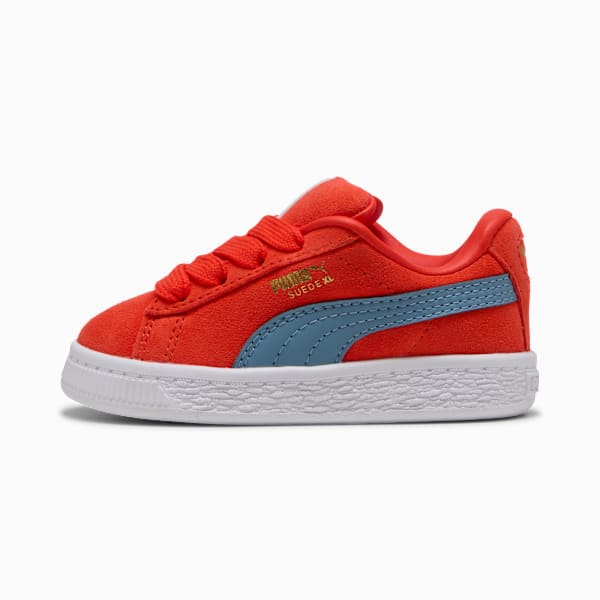 Suede XL Toddlers' Sneakers, Fierce Red-Cool Blue, large-ZAF