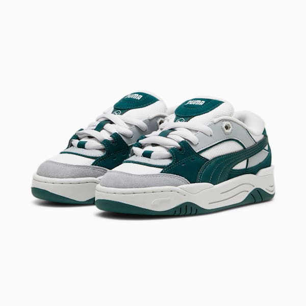 Tenis para niños mayores PUMA-180, Feather Gray-Dark Myrtle, large-MEX