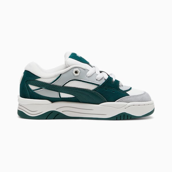 Tenis para niños mayores PUMA-180, Feather Gray-Dark Myrtle, large-MEX