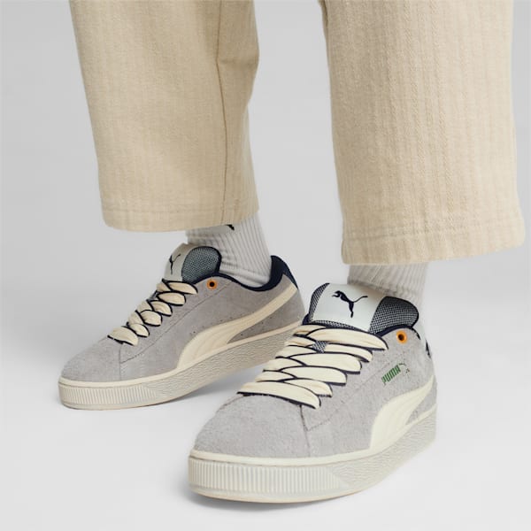 Suede XL Skateserve Sneakers, Cool Light Gray-Sugared Almond, large-ZAF