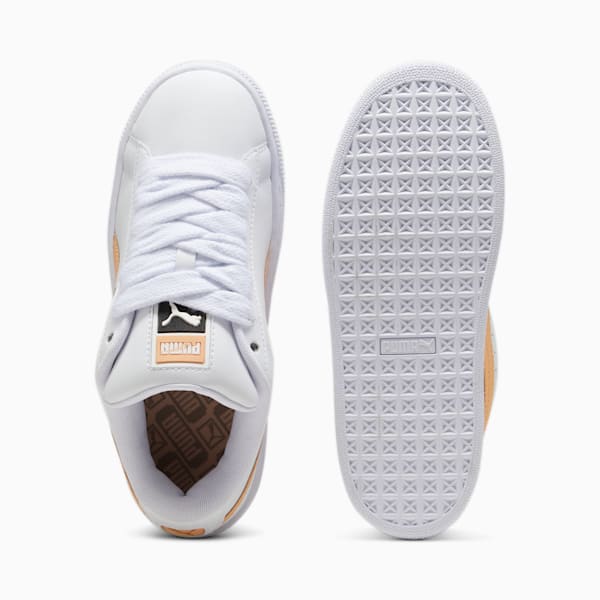 Suede XL Leather Sneakers Unisex, PUMA White-Peach Fizz, large-ZAF