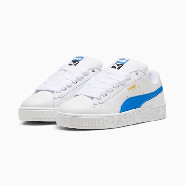 Suede XL Leather Sneakers, PUMA Black-Hyperlink Blue, large-MEX