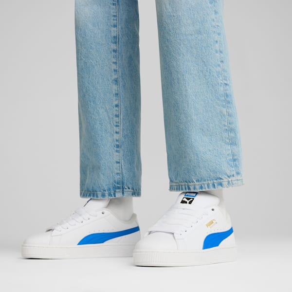 Suede XL Leather Sneakers, PUMA Black-Hyperlink Blue, large-MEX