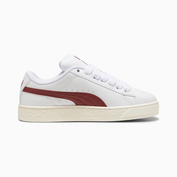 Suede XL Leather Sneakers, PUMA White-Intense Red, large-MEX