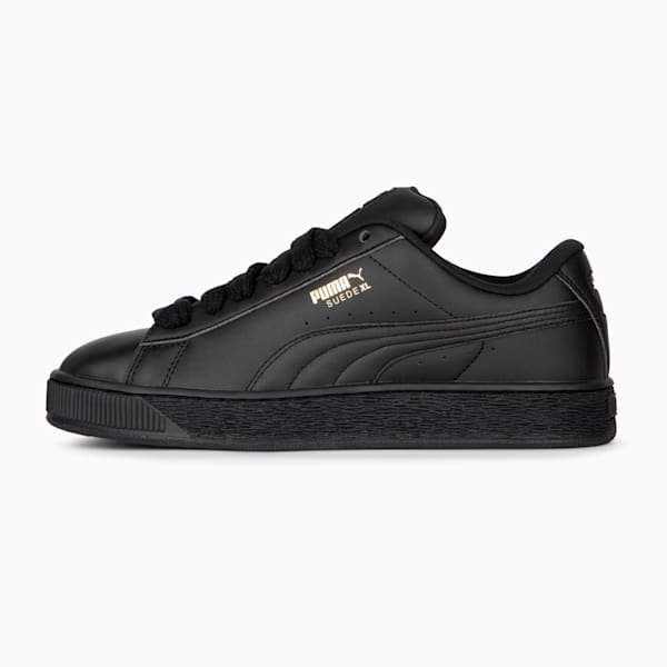 Suede XL Leather Sneakers, PUMA Black-PUMA Black-Puma Team Gold, large-MEX