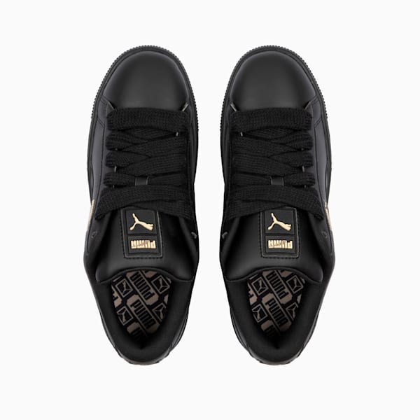 Suede XL Leather Sneakers, PUMA Black-PUMA Black-Puma Team Gold, large-MEX