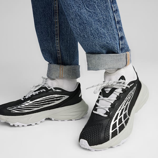 Spirex Speed Sneakers, PUMA Black-Silver Mist, large-ZAF