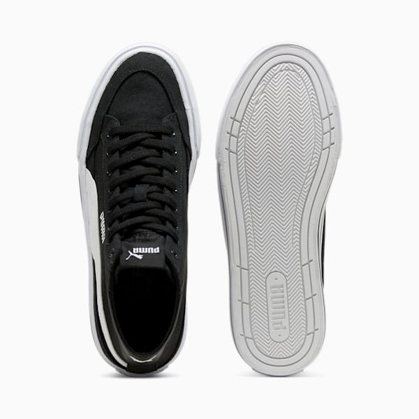 Court Classic Formstrip Mid Unisex Sneakers, PUMA Black-PUMA White, large-MEX