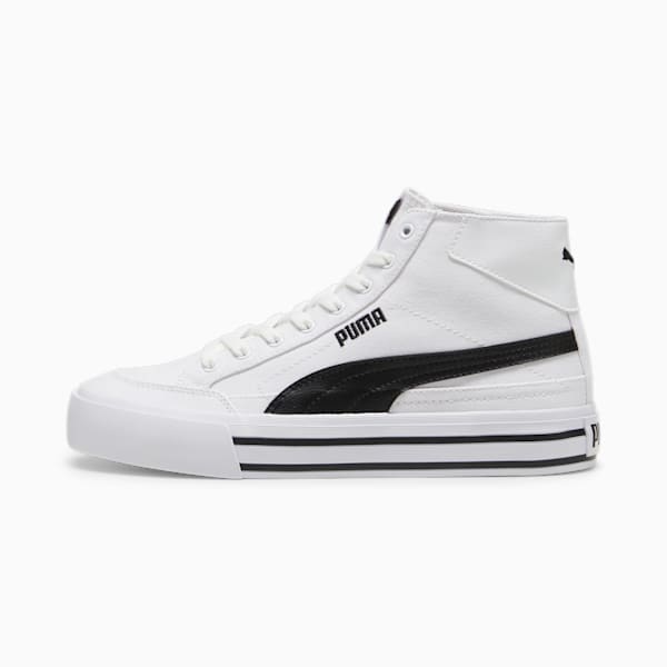 Tenis Court Classic Formstrip Mid, PUMA White-PUMA Black, large-MEX