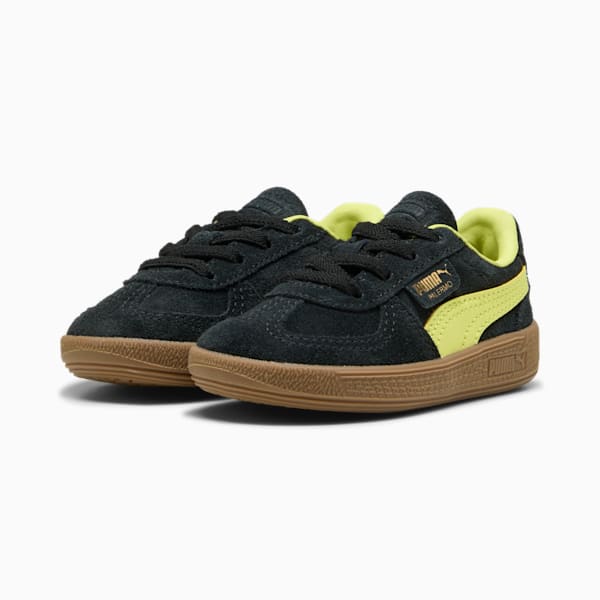 Palermo Sneakers Toddler, PUMA Black-Lemon Sherbert, large-ZAF