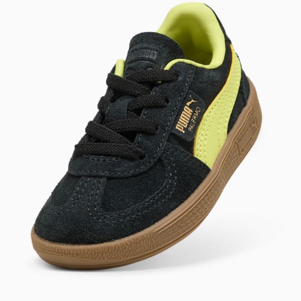 Palermo Sneakers Toddler, PUMA Black-Lemon Sherbert, large-ZAF