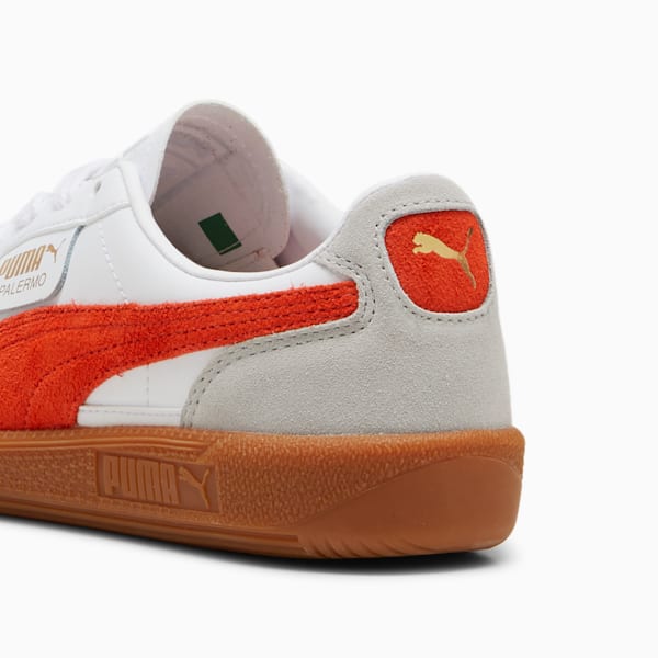 Palermo Leather Sneakers Youth, PUMA White-Redmazing-Gum, large-ZAF
