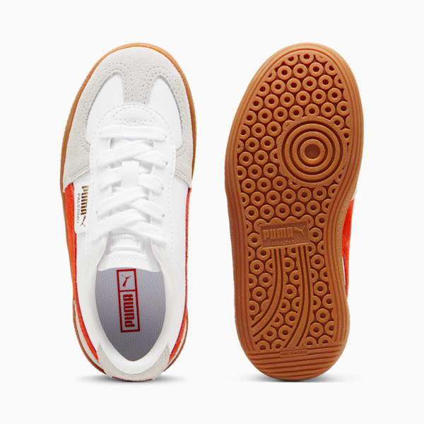 Palermo Leather Sneakers Kids, PUMA White-Redmazing-Gum, large-ZAF