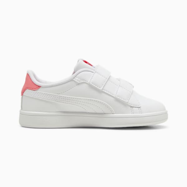 Tenis para niñas PUMA Smash 3.0 Badges, PUMA White-Passionfruit, large-MEX