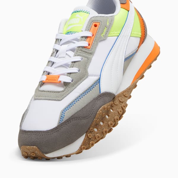 Blktop Rider Vibrant Sneakers Unisex, PUMA White-Electric Lime, large-ZAF
