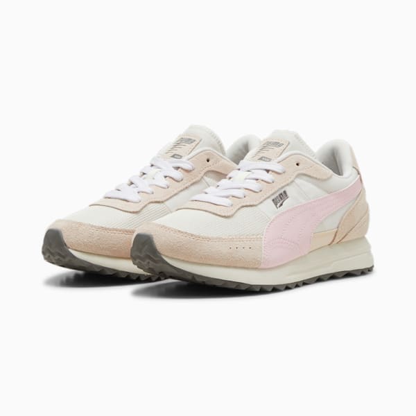 Road Rider Suede Sneakers, Warm White-Whisp Of Pink, large-ZAF