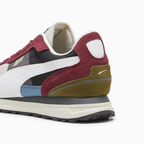 Road Rider Suede Sneakers, Alpine Snow-PUMA White, large-ZAF