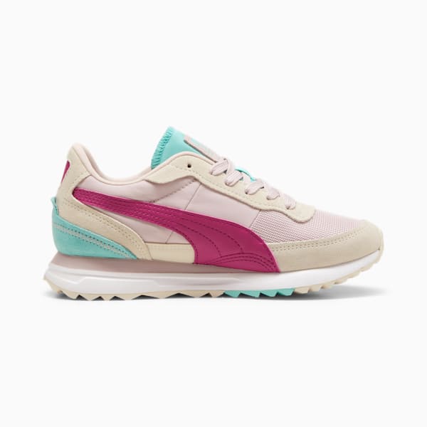 Road Rider Suede Sneakers, Mauve Mist-Magenta Gleam, large-ZAF