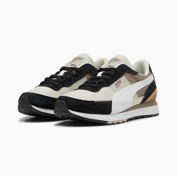 Road Rider Suede Sneakers, Alpine Snow-Totally Taupe, large-ZAF