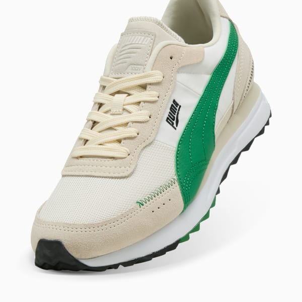 Road Rider Suede Sneakers, Warm White-Archive Green, large-ZAF