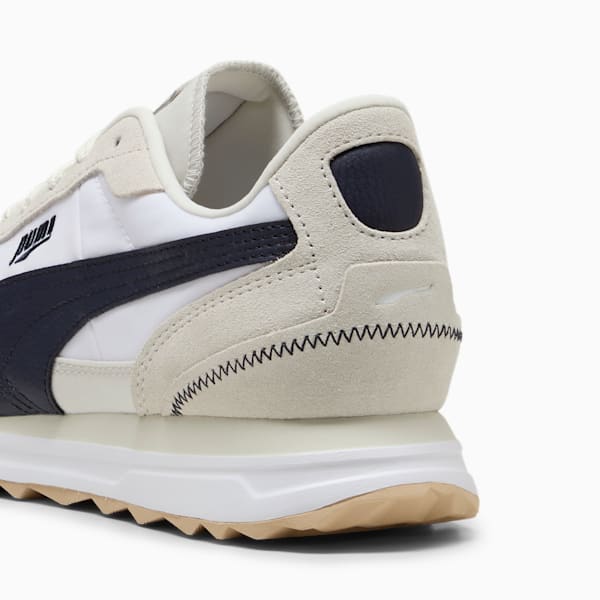Road Rider Suede Sneakers, PUMA White-New Navy, large-ZAF