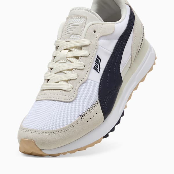 Road Rider Suede Sneakers, PUMA White-New Navy, large-ZAF