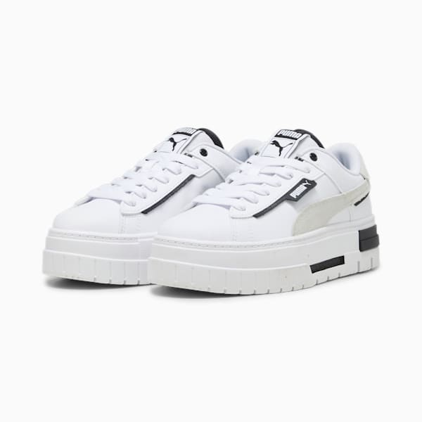 Zapatillas para mujer Mayze Crashed, PUMA White-PUMA Black, large-ARG