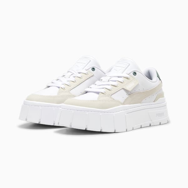 Zapatillas para mujer Mayze Stack Luxe, Warm White-PUMA White, large-ARG