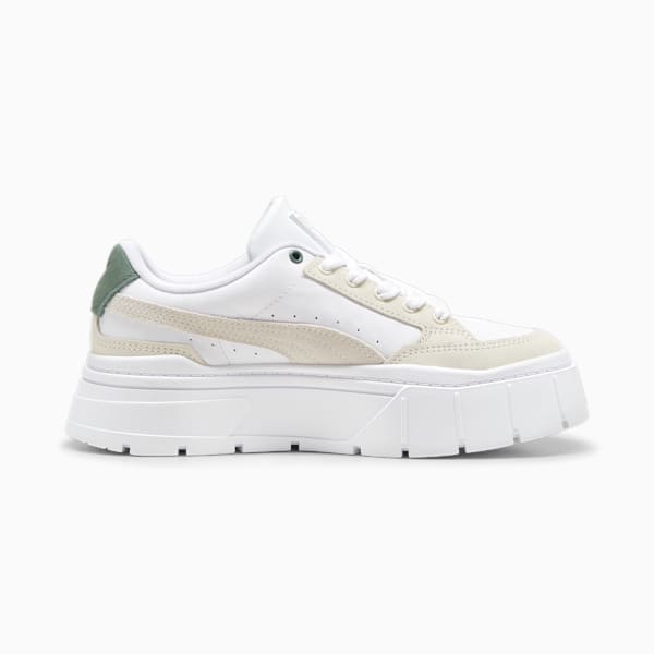 Zapatillas para mujer Mayze Stack Luxe, Warm White-PUMA White, large-ARG
